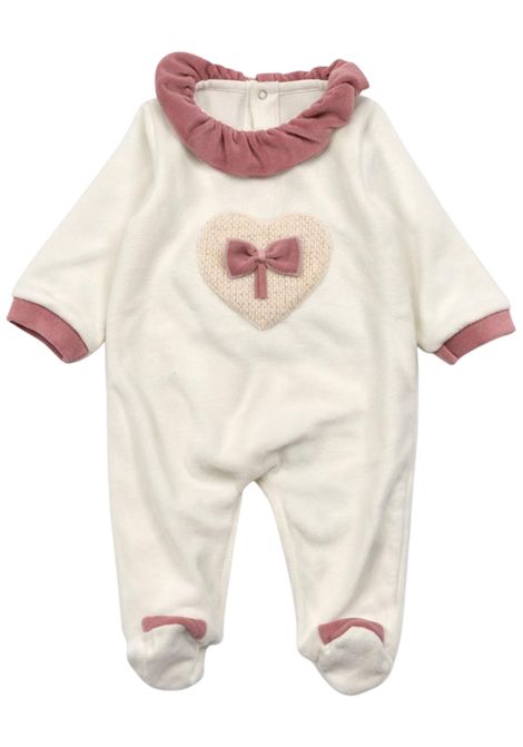 Tutina neonata panna in cotone LA STUPENDERIA | TBTT02L23/SUPANNA