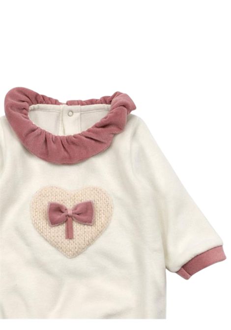 Tutina neonata panna in cotone LA STUPENDERIA | TBTT02L23/SUPANNA