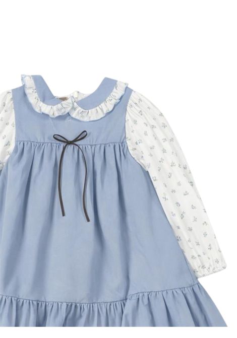 Abito neonata azzurro LA STUPENDERIA | TJAB48/SUAZZURRO