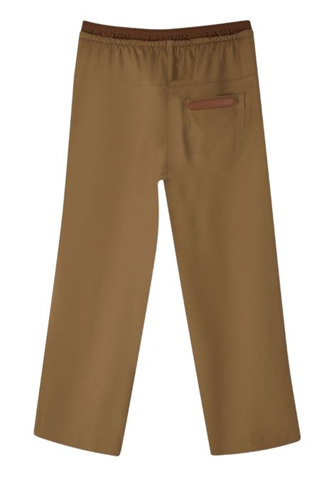 Beige viscose trousers for girls LANVIN | N30275/MABEIGE