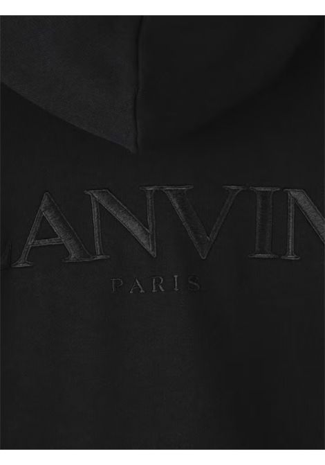 Unisex black cotton sweatshirt LANVIN | N30298/MANERO
