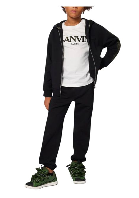Unisex black cotton sweatshirt LANVIN | N30298/MANERO