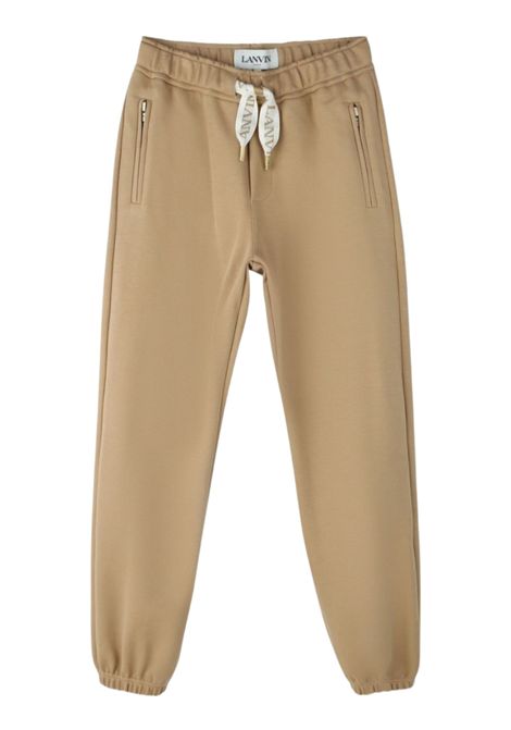 Beige cotton trousers for children LANVIN | N30299/MABEIGE