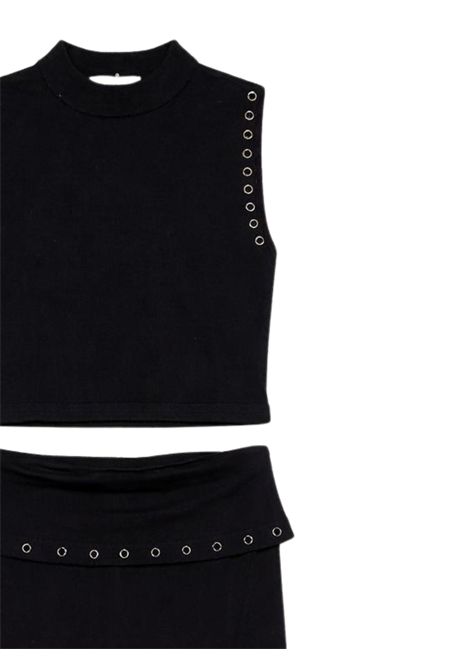 Black viscose girl's outfit Manila Grace | M2811W25/SUNERO