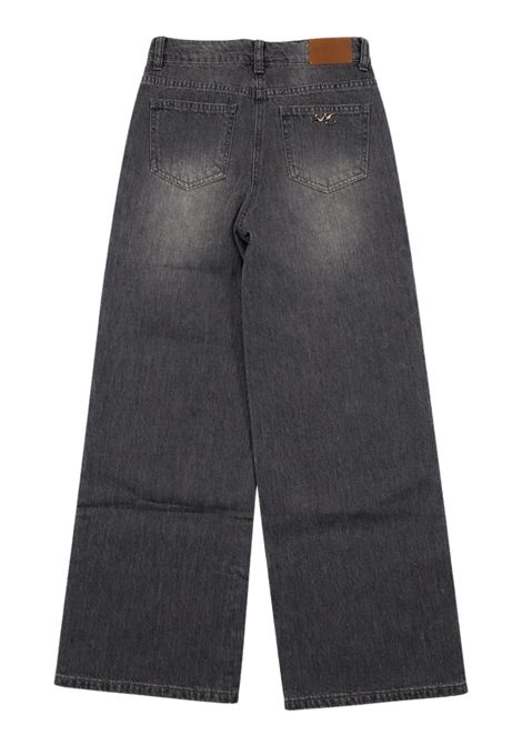 Girls' gray cotton jeans Manila Grace | M2821W25/SUGRIGIO
