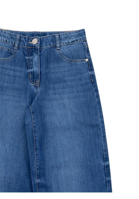 Girls' blue cotton jeans Manila Grace | M2860W25/SUDENIM