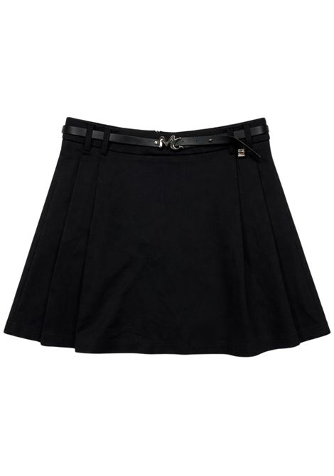 Black viscose skirt for girls Manila Grace | M2886W25/SUNERO