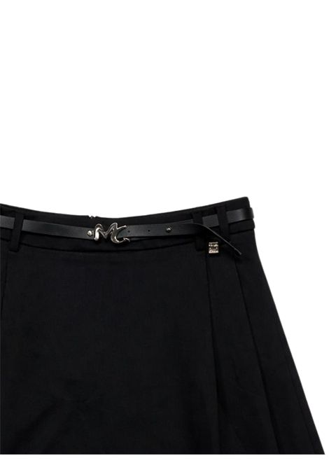 Black viscose skirt for girls Manila Grace | M2886W25/SUNERO