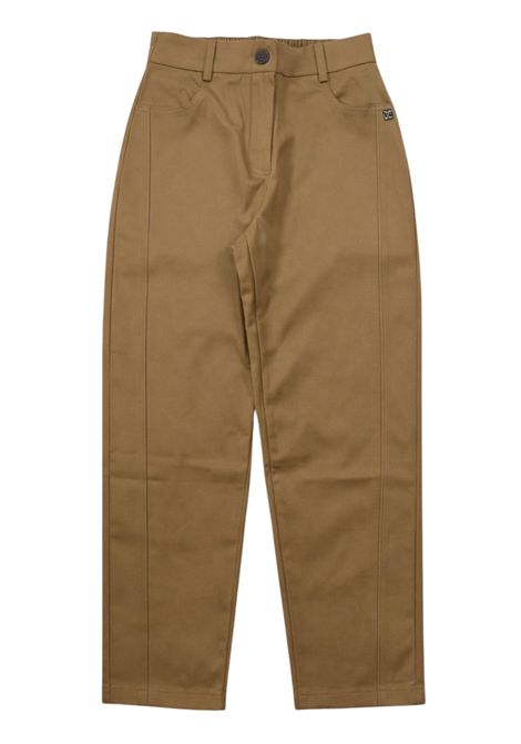 Beige cotton trousers for girls Manila Grace | M2914W25/SUBEIGE