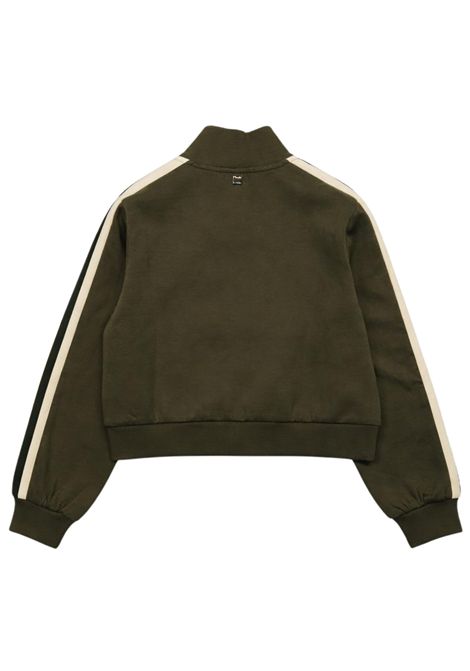 Felpa bambina verde in cotone Manila Grace | M2921W25/SUVERDE