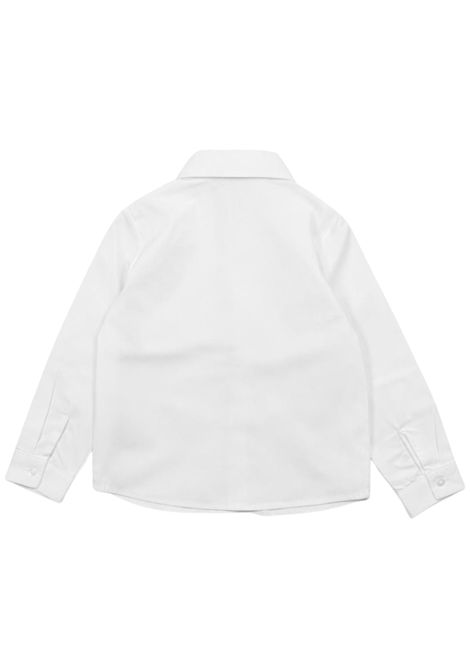 White cotton shirt for girls Manila Grace | MB3057W25/SUBIANCO