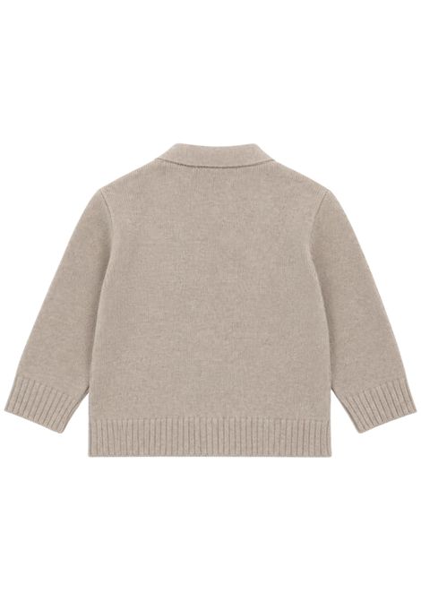 Sand-colored baby wool cardigan Manuel Ritz | 4390SABBIA