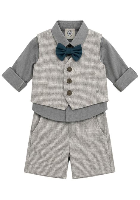 Completo classico neonato grigio Manuel Ritz | 43984GRIGIO
