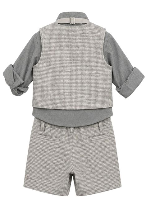 Completo classico neonato grigio Manuel Ritz | 43984GRIGIO