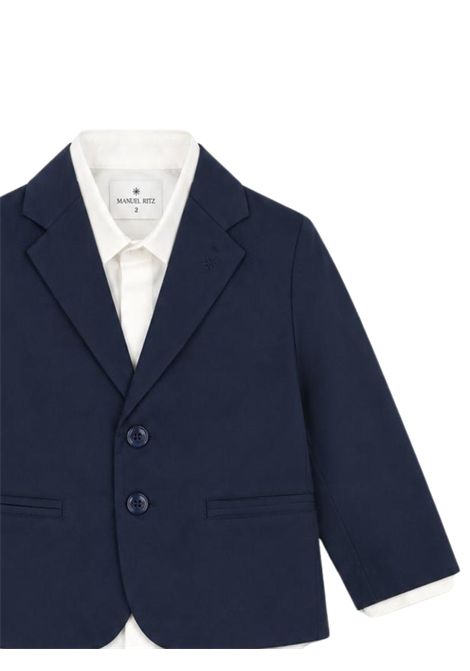 Completo classico neonato blu Manuel Ritz | 4404BLU
