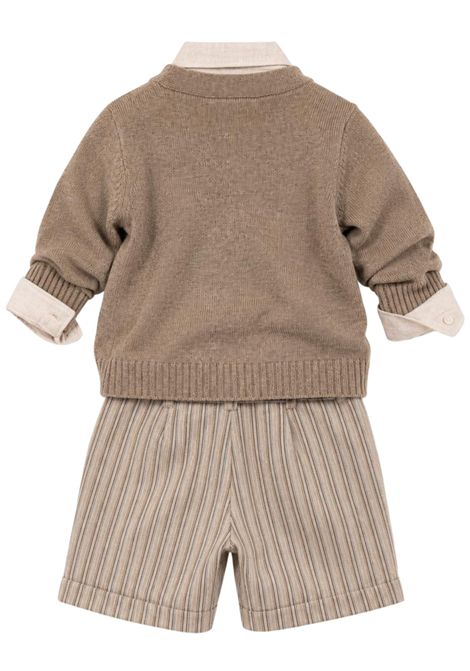 Completo classico neonato beige Manuel Ritz | 44184BEIGE