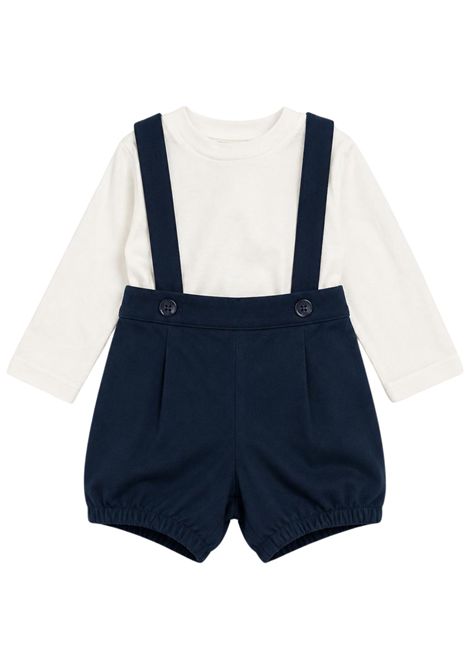 Completo neonato in velluto Manuel Ritz | 44644403BLU