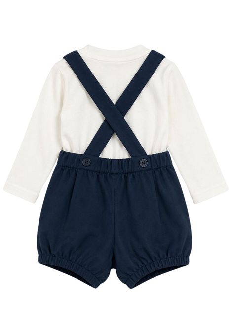 Completo neonato in velluto Manuel Ritz | 44644403BLU