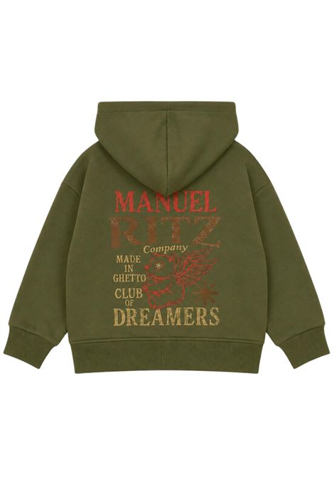 Green cotton children's sweatshirt Manuel Ritz | 4550VERDE