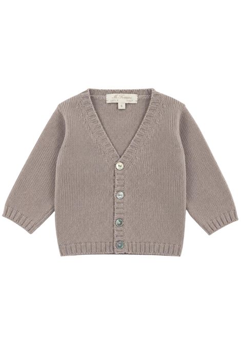 Cardigan neonata grigio in lana MARIELLA FERRARI | MGGMM11/ANGRIGIO