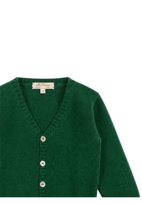 Cardigan neonato verde in lana MARIELLA FERRARI | MGM11/ANVERDE