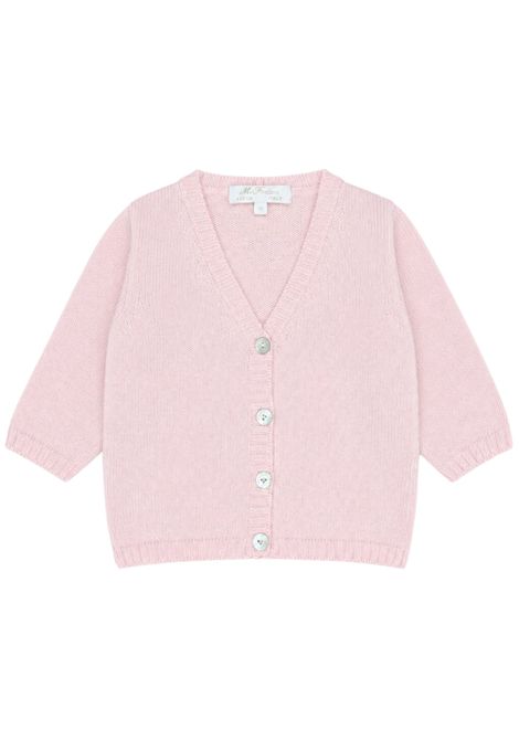 Cardigan neonata rosa in lana MARIELLA FERRARI | MGM1112/ANROSA