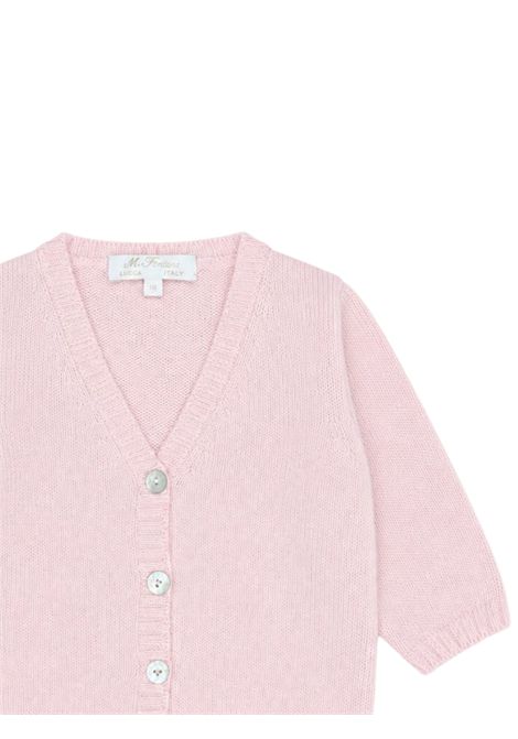 Cardigan neonata rosa in lana MARIELLA FERRARI | MGM1112/ANROSA