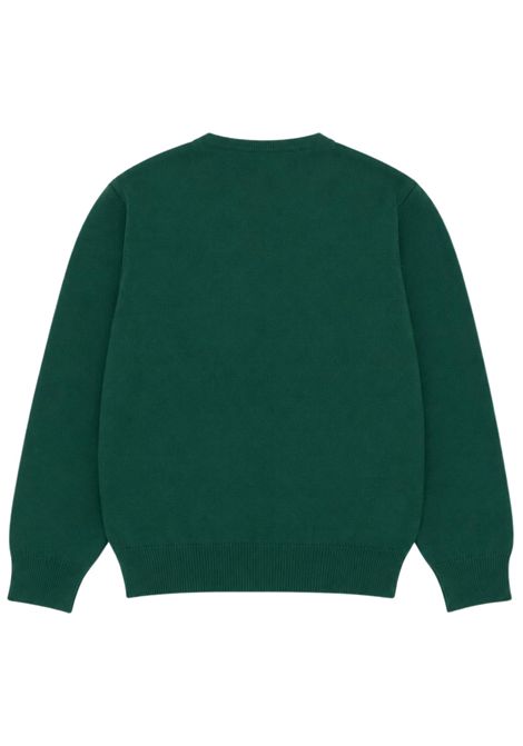 Cardigan bambina verde in lana MARIELLA FERRARI | MGR16/ANVERDE