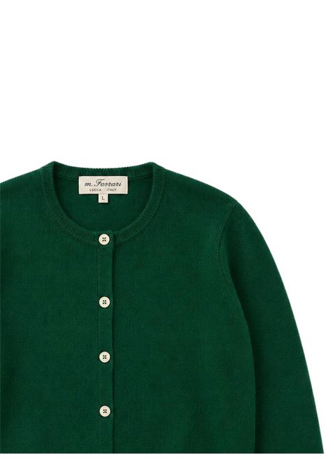 Cardigan bambina verde in lana MARIELLA FERRARI | MGR16/ANVERDE