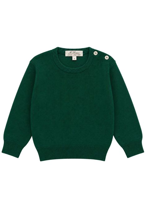 Maglione bambina verde in lana MARIELLA FERRARI | MGS17/ANVERDE
