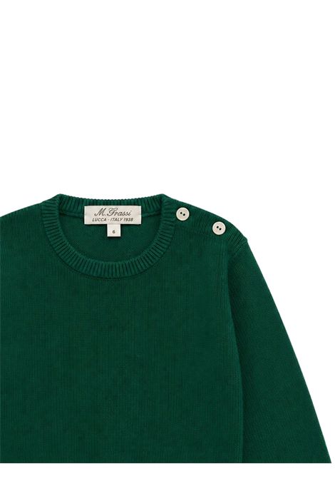 Maglione bambina verde in lana MARIELLA FERRARI | MGS17/ANVERDE