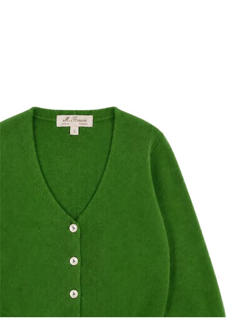 Cardigan neonata verde in lana MARIELLA FERRARI | MGU19/ANVERDE