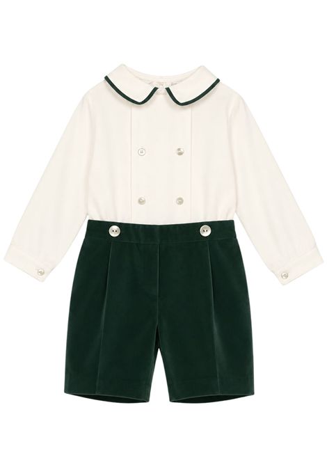 Completo neonato verde in cotone MARIELLA FERRARI | PGE5/ANVERDE