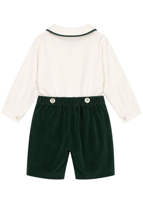 Completo neonato verde in cotone MARIELLA FERRARI | PGE5/ANVERDE