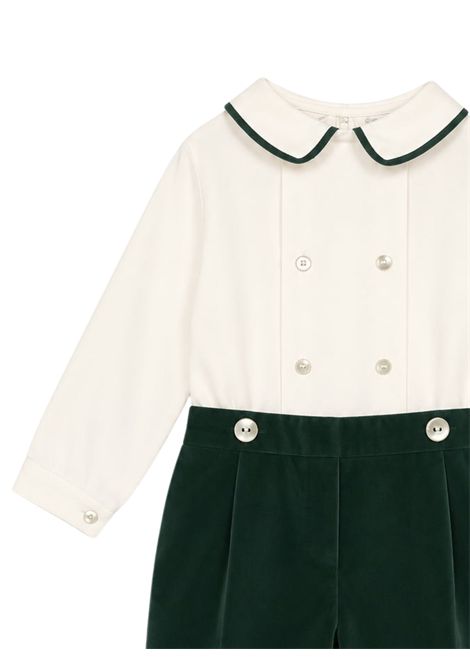 Completo neonato verde in cotone MARIELLA FERRARI | PGE5/ANVERDE