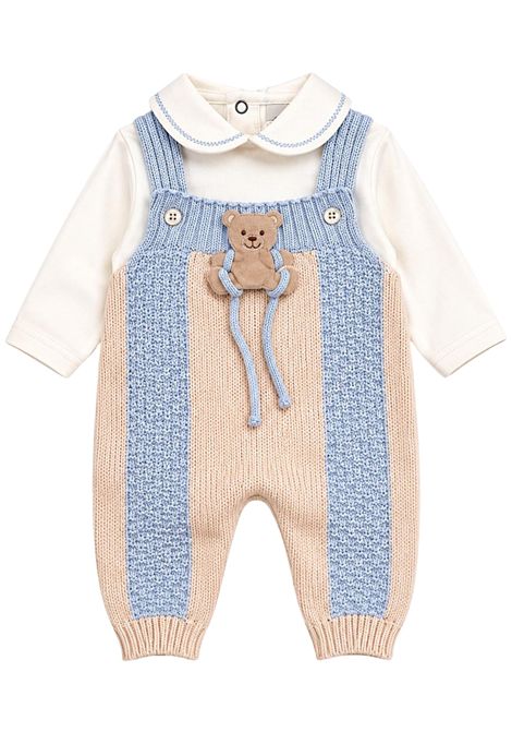 Completo neonato azzurro in lana MARLù | IB5331/ANAZZURRO