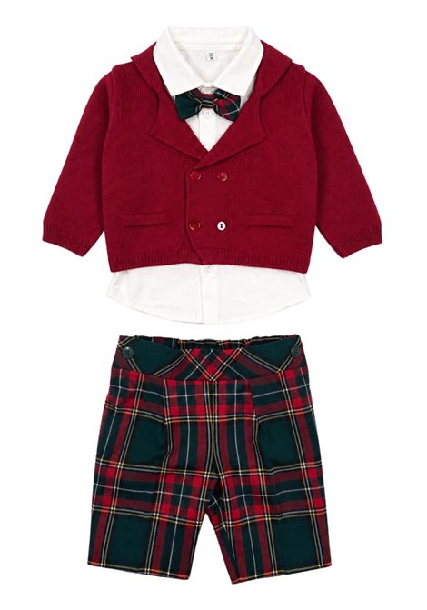 Completo neonato rosso in cotone MARLù | IK21560/ANROSSO
