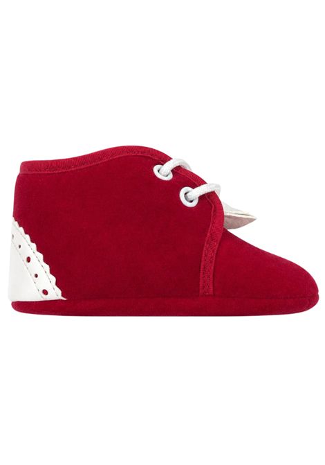 Scarpe neonato rosse in velluto MARLù | IK215SC/ANROSSO