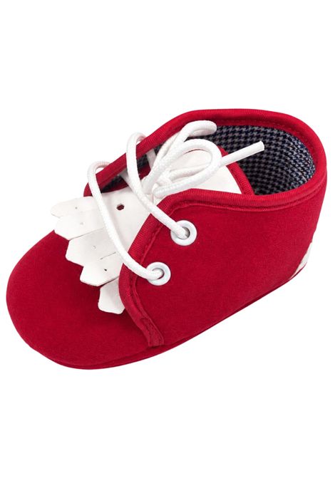 Scarpe neonato rosse in velluto MARLù | IK215SC/ANROSSO