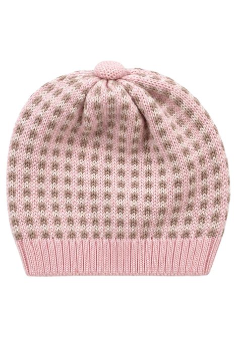 Cappello neonata rosa in lana MARLù | IN5371BT/ANROSA