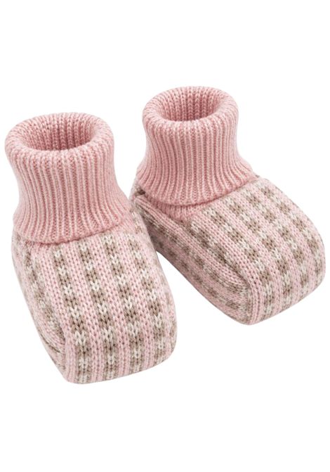 Scarpe neonata rosa in lana MARLù | IN53S/ANROSA
