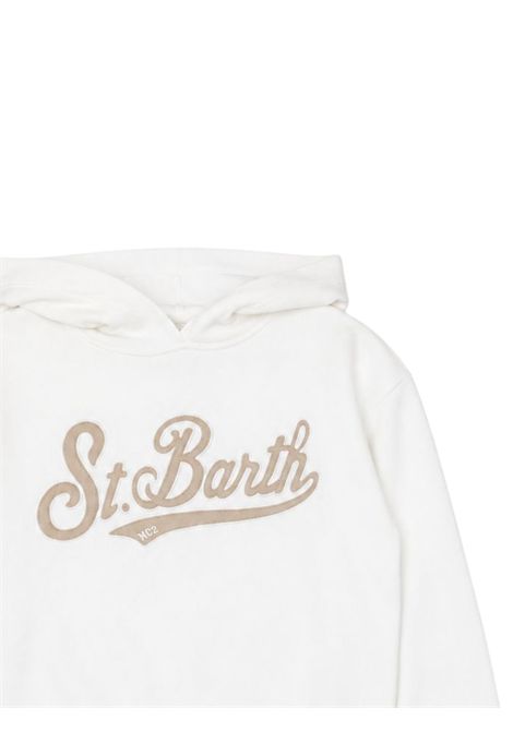 Cream cotton sweatshirt for girls MC2 SAINT BARTH | 00633I/ANPANNA