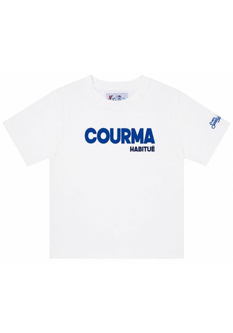 Cream cotton T-shirt for children MC2 SAINT BARTH | 00649I/ANPANNA