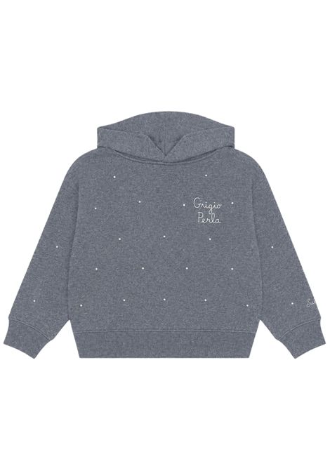 Girls' grey cotton sweatshirt MC2 SAINT BARTH | 01114I/ANGRIGIO
