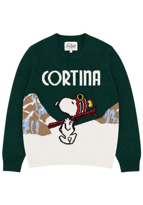Green wool sweater for children MC2 SAINT BARTH | 01149I/ANVERDE