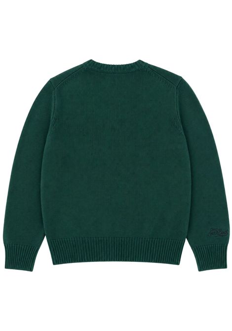 Green wool sweater for children MC2 SAINT BARTH | 01149I/ANVERDE