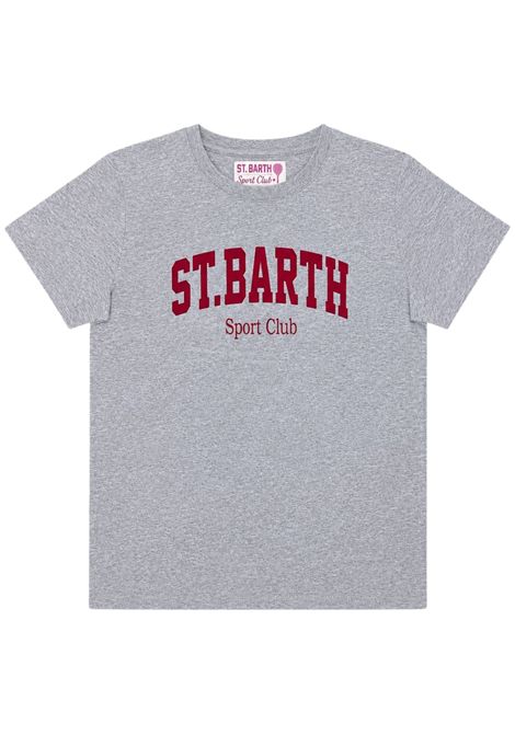 Girls' grey cotton T-shirt MC2 SAINT BARTH | 01155I/ANGRIGIO