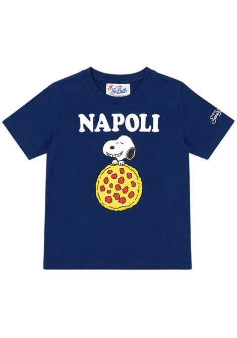 T-shirt bambino blu in cotone MC2 SAINT BARTH | 01622I/ANBLU
