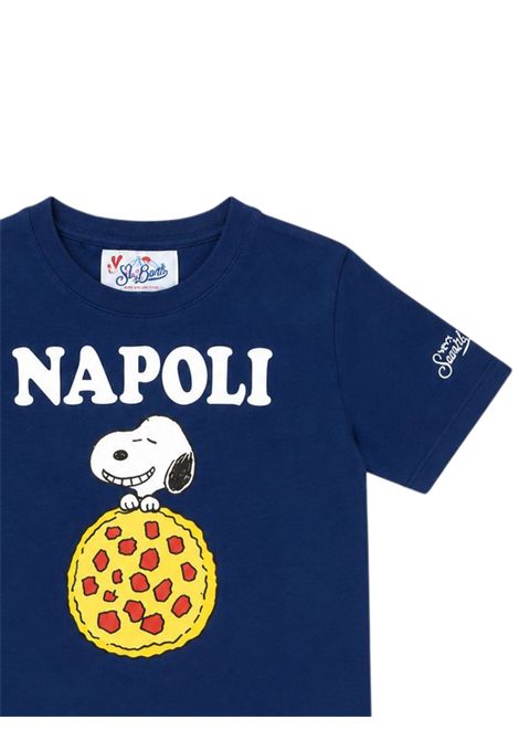 T-shirt bambino blu in cotone MC2 SAINT BARTH | 01622I/ANBLU