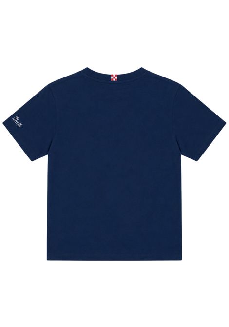 T-shirt bambino blu in cotone MC2 SAINT BARTH | 01622I/ANBLU